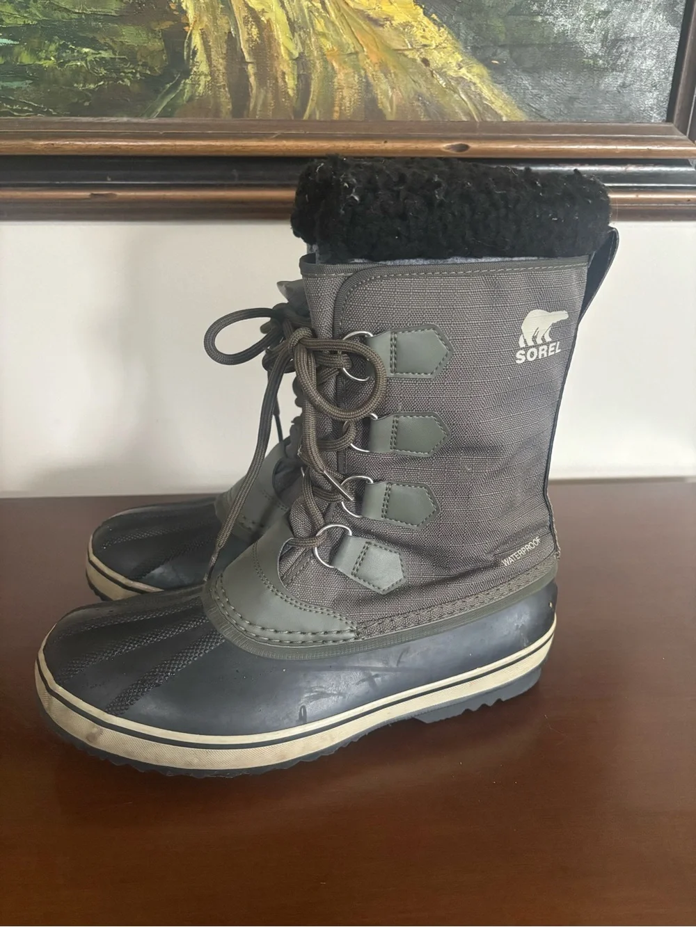 Sorel Gray and Black 1964 PAC™ Nylon Men's Winter Boot size 9